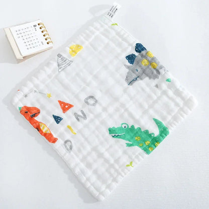 Baby Towel Newborn Cotton 100% Square Six-layer High-density Gauze Towel Newborn Baby Saliva Infant Face Bath Towel