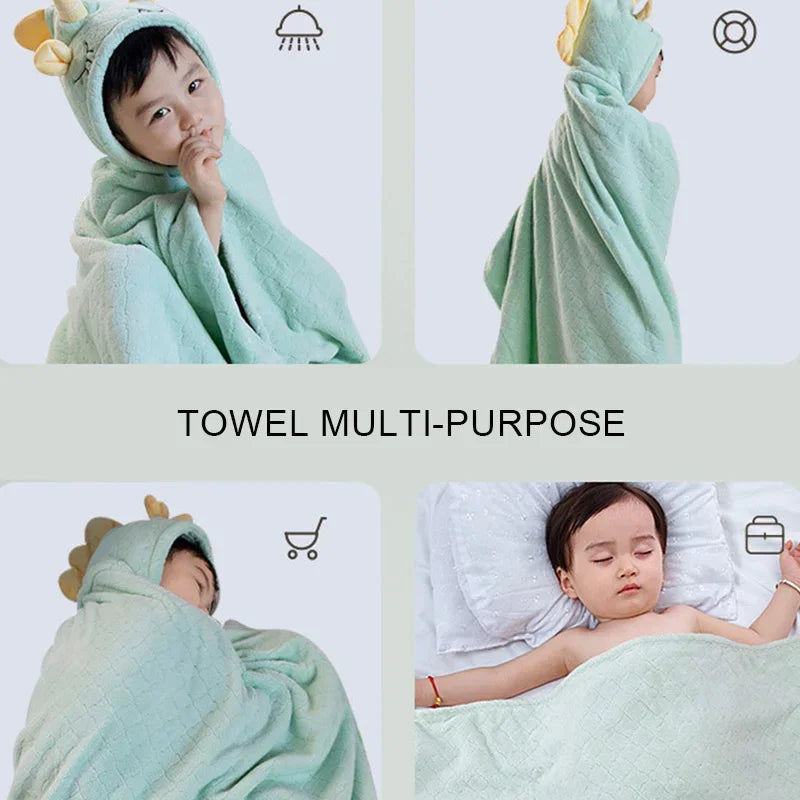 Hot Selling Product Baby Hooded Bathrobe Kids Bath Towel Fashion Newborn Blankets Bath Towel with Hood for Children