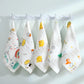 Baby Towel Newborn Cotton 100% Square Six-layer High-density Gauze Towel Newborn Baby Saliva Infant Face Bath Towel